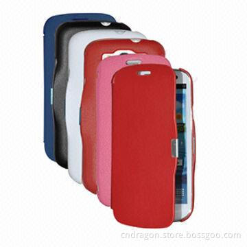 Slim-fit Leather Case for Galaxy S3, with Magnet